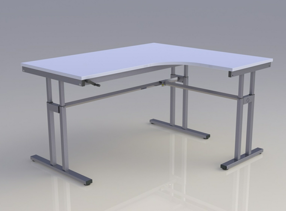 ModC Height Adjustable Desk Corner